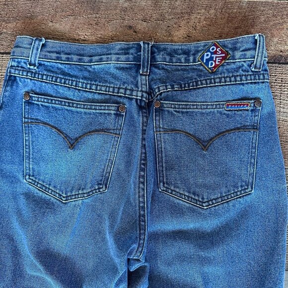 Posted Slim Low Rise Denim Jeans in Medium Wash Blue -11 - Picture 8 of 11